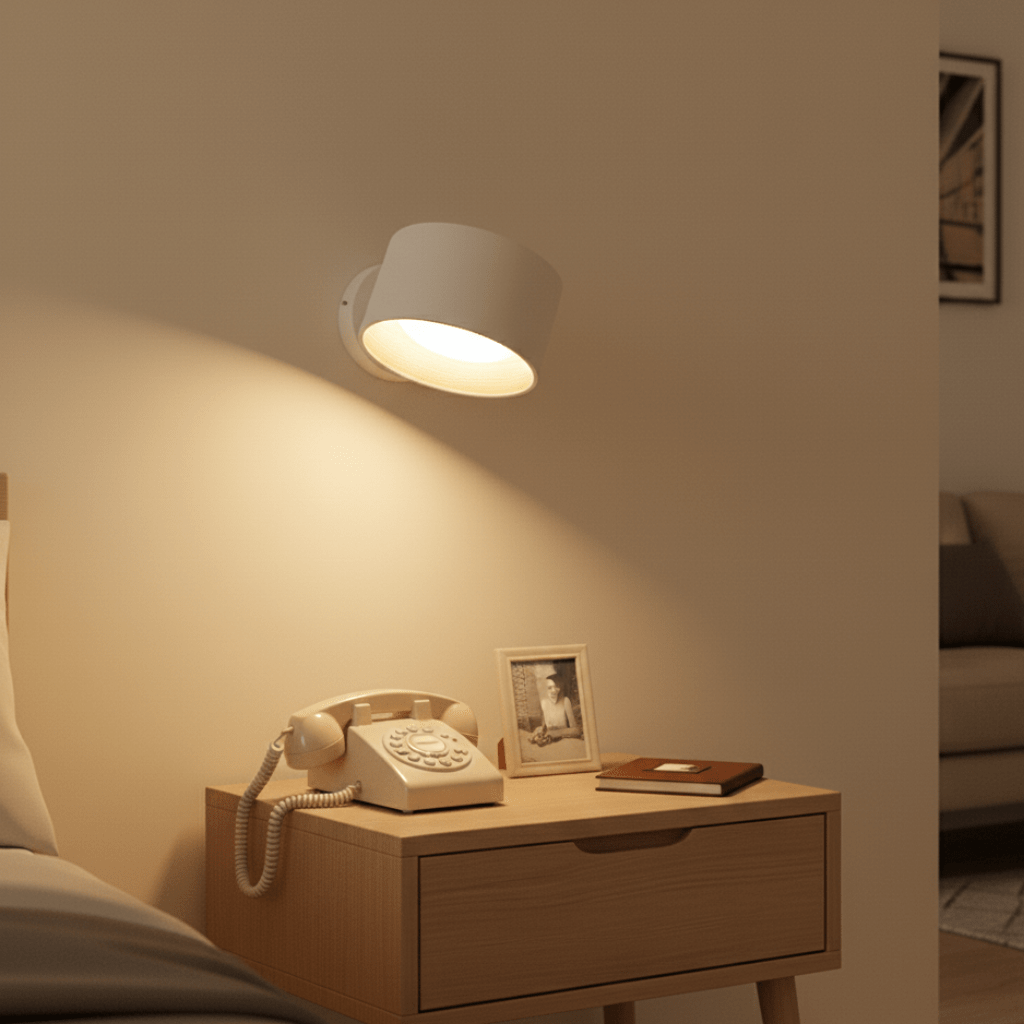 Sola Wall Sconce Light - Wireless ABS, Remote Control