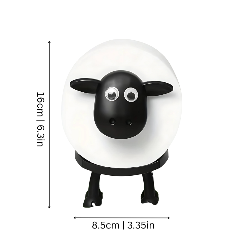 Sheep Toilet Paper Holder Stand - Freestanding Bathroom Roll Storage Organizer - Fun Novelty Animal Design for Bathroom, Kids Room & Guest