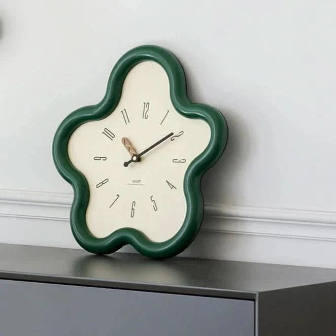 Nature's Touch | 3D Floral Wall Clock with Silent Pendulum | Eco-Friendly Design for Tranquil Spaces