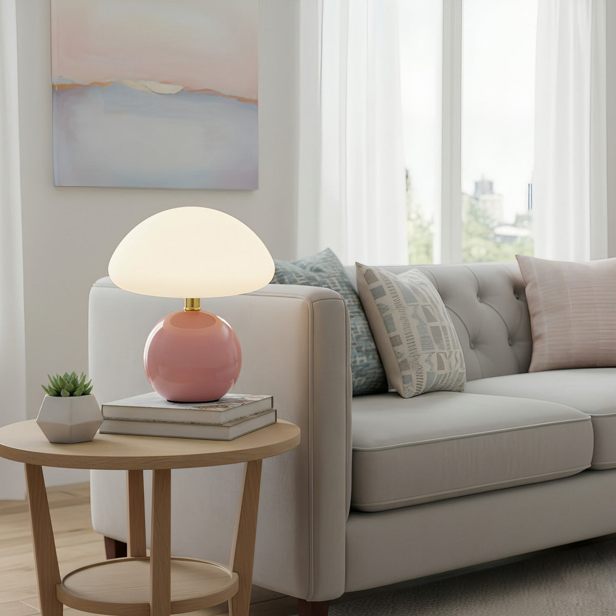 Lampe de table Nessino – Lampe de bureau moderne et élégante avec lumière d'ambiance chaleureuse pour la décoration de chambre et de salon