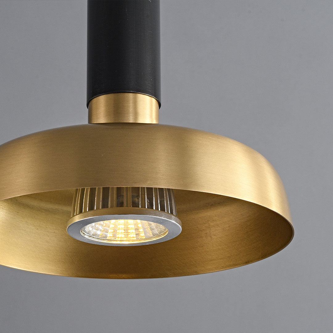 Nordic Minimalist Pendant Light – Adjustable 12W LED Hanging Light with Wood-Tone Finish