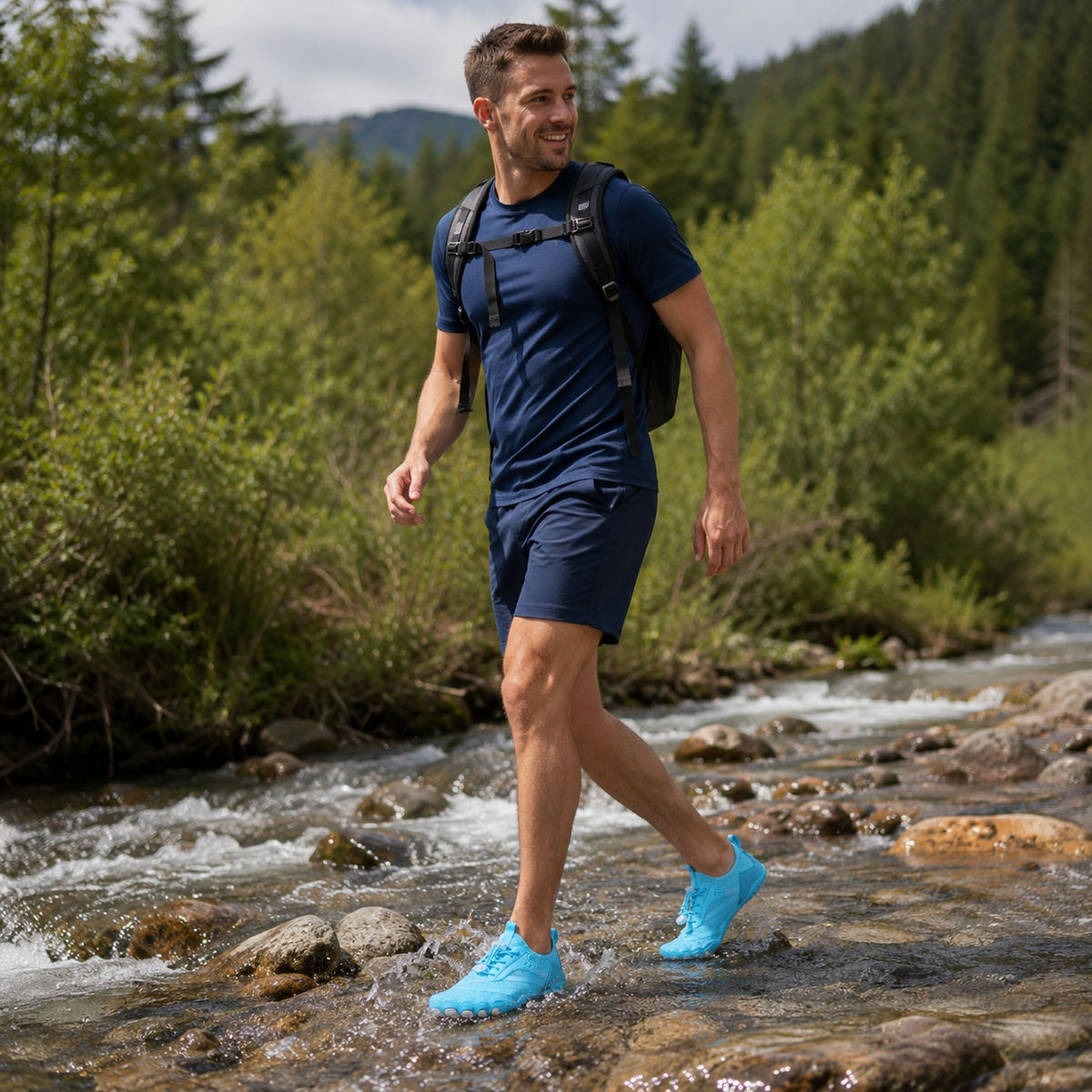 Barefoot Athletic Sneakers – Flexible Sole, Quick-Dry Mesh, Non-Slip Grip for Running & Water Sports