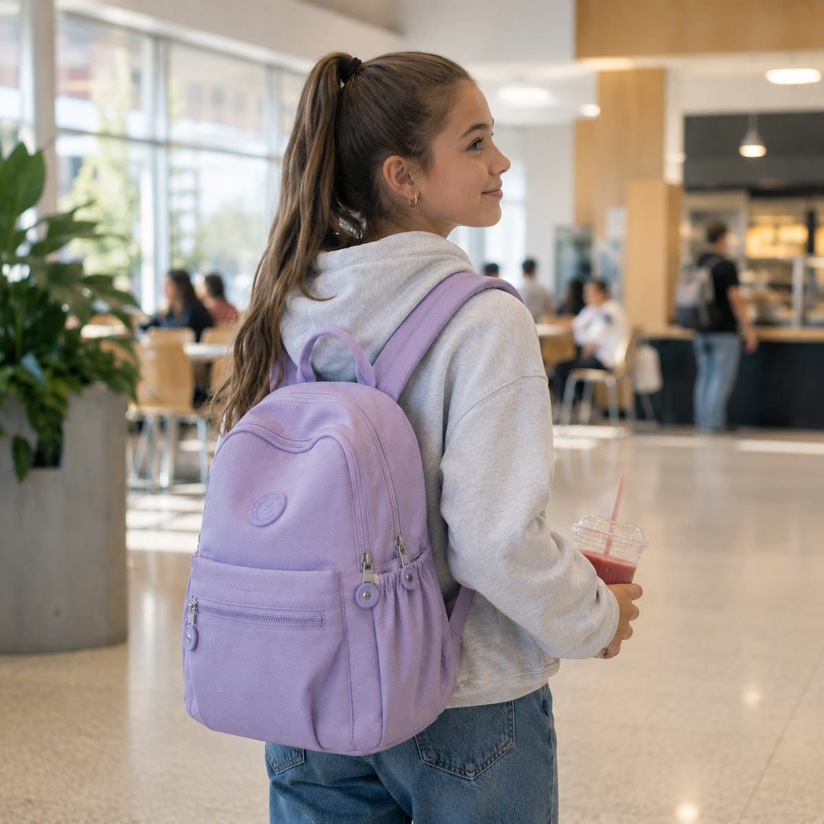 Compact Nylon Daypack with Anti-Theft Zippers – 11L Travel-Ready Mini Backpack for Commuting, School & Daily Errands