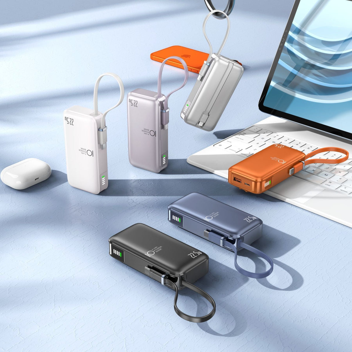Power Bank | Portable USB-C Charger with LED Display for Quick Charging