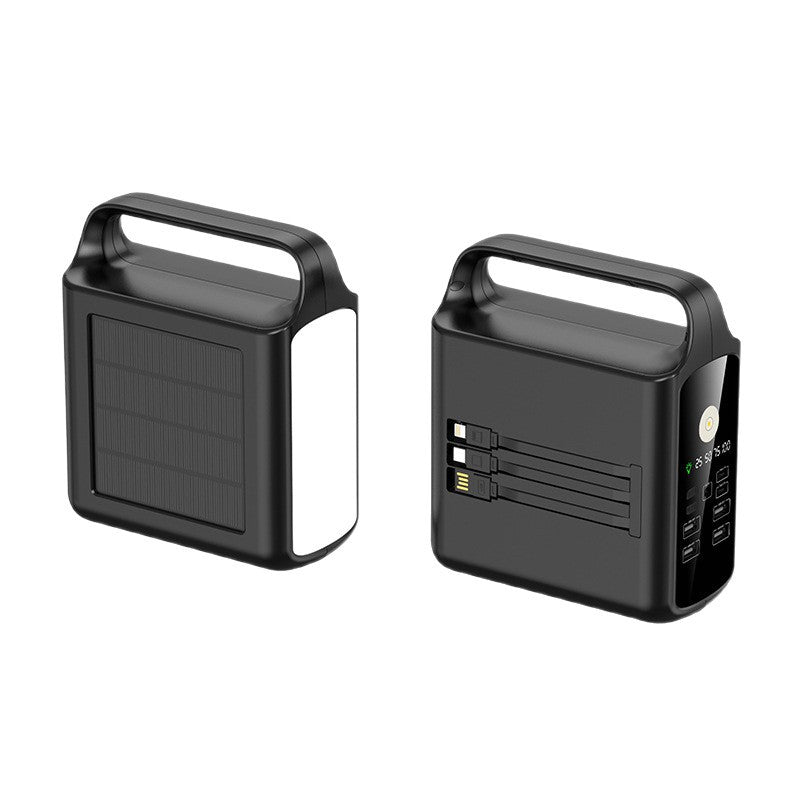 EcoCharge | Batterie externe solaire portable à haute capacité avec recharge multi-appareils | Conception durable pour les aventures en plein air