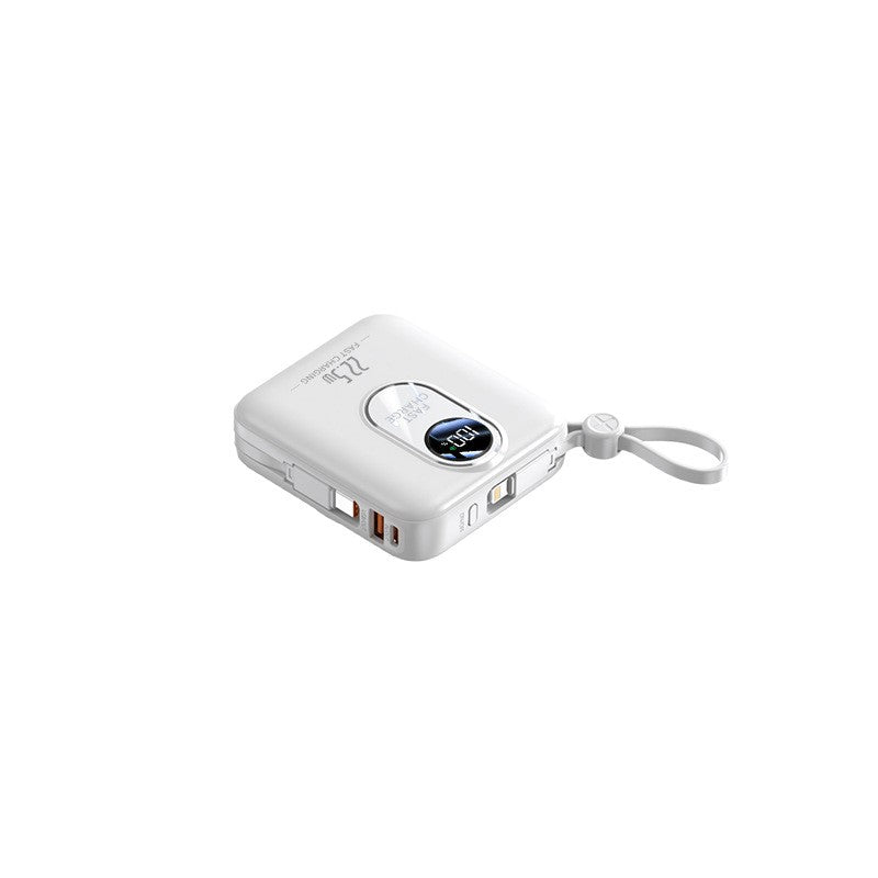 Chargeur portable | Mini batterie externe avec charge à induction rapide | Design compact pour une utilisation nomade