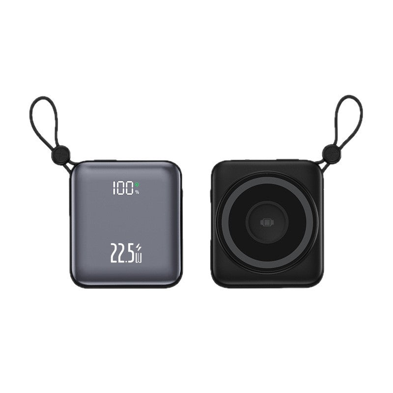 Batterie externe à induction portable | Chargeur sans fil avec affichage LED | Charge rapide pour une utilisation nomade