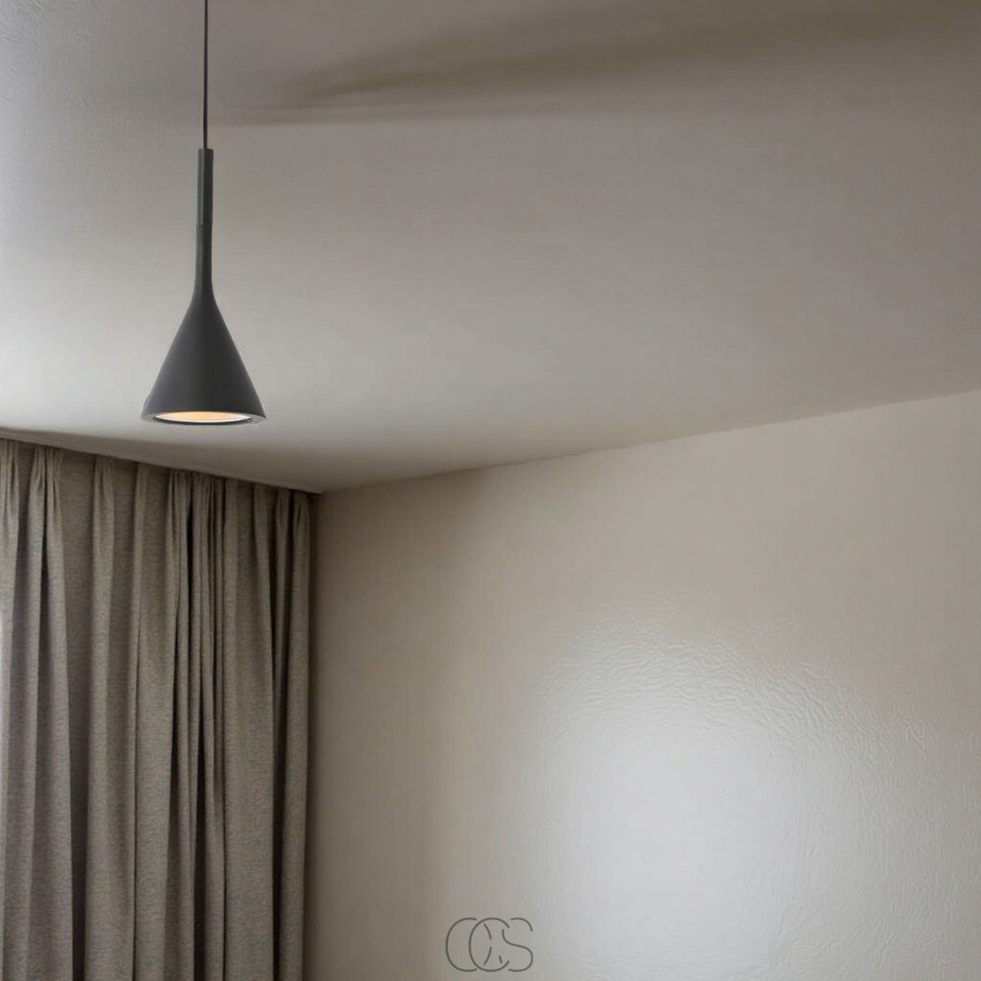 Nordic Hanging Pendant Light with Adjustable Cord, E27 Socket, Iron & Aluminum Construction for Living Room, Bedroom, Hallway