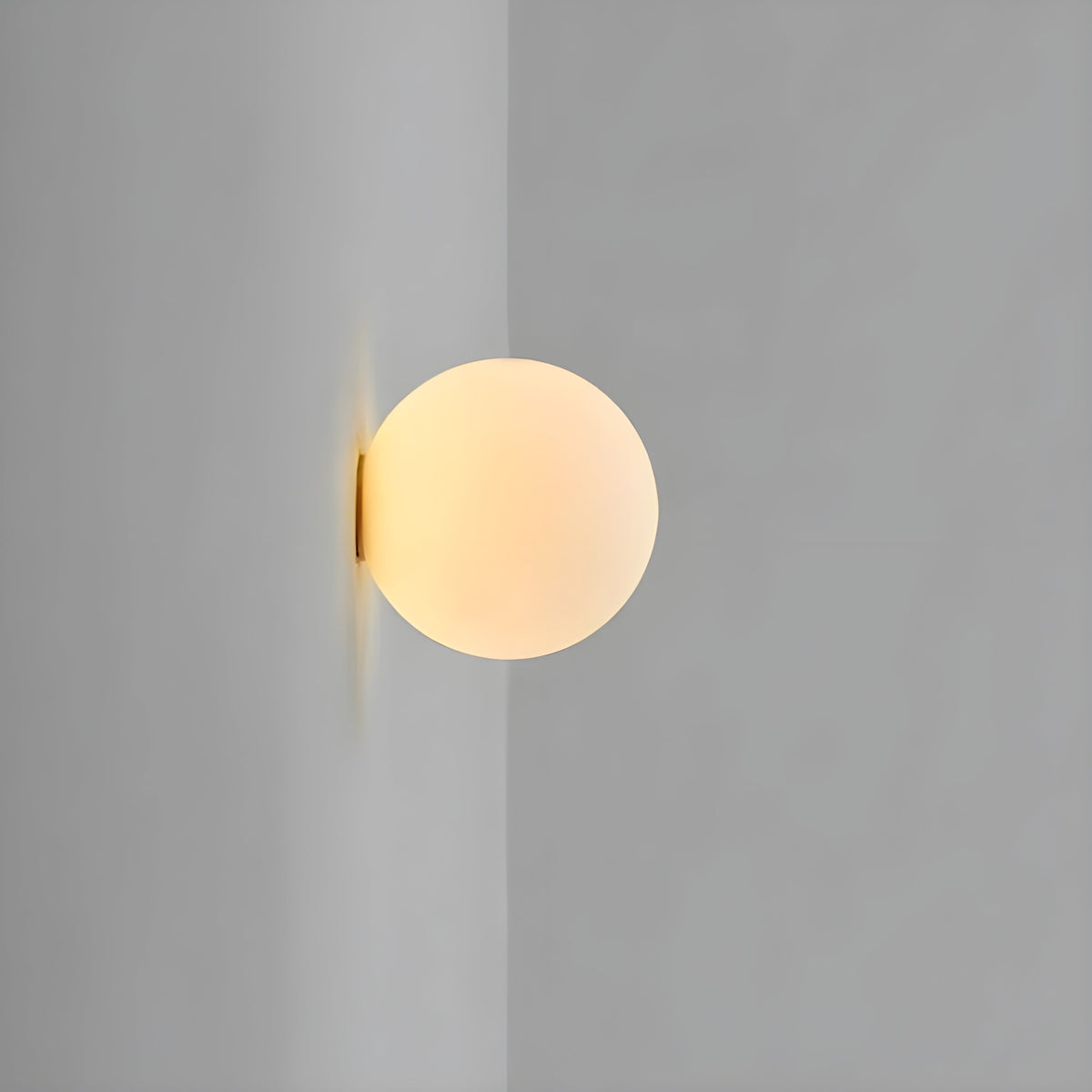 Applique sphérique avec abat-jour finition mate pour pièces de taille moyenne – Douille E27 – Design minimaliste moderne pour chambres, entrées et salons