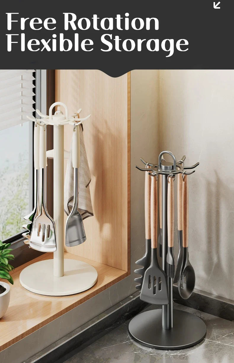 SPINHOOK – Rotating Kitchen Utensil Organizer