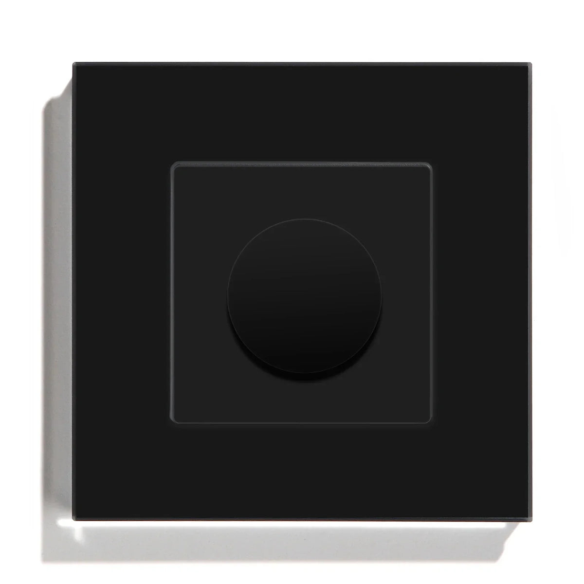 Variateur rotatif 3,4 pouces avec panneau en verre, commande tactile, compatible LED, pour chambre, salon, salle à manger, montage mural domestique