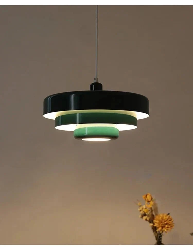 Modern Minimalist Pendant Light 14-Inch Dome Metal Ceiling Fixture Dining Room Kitchen Cafe Nordic Style Home Lighting