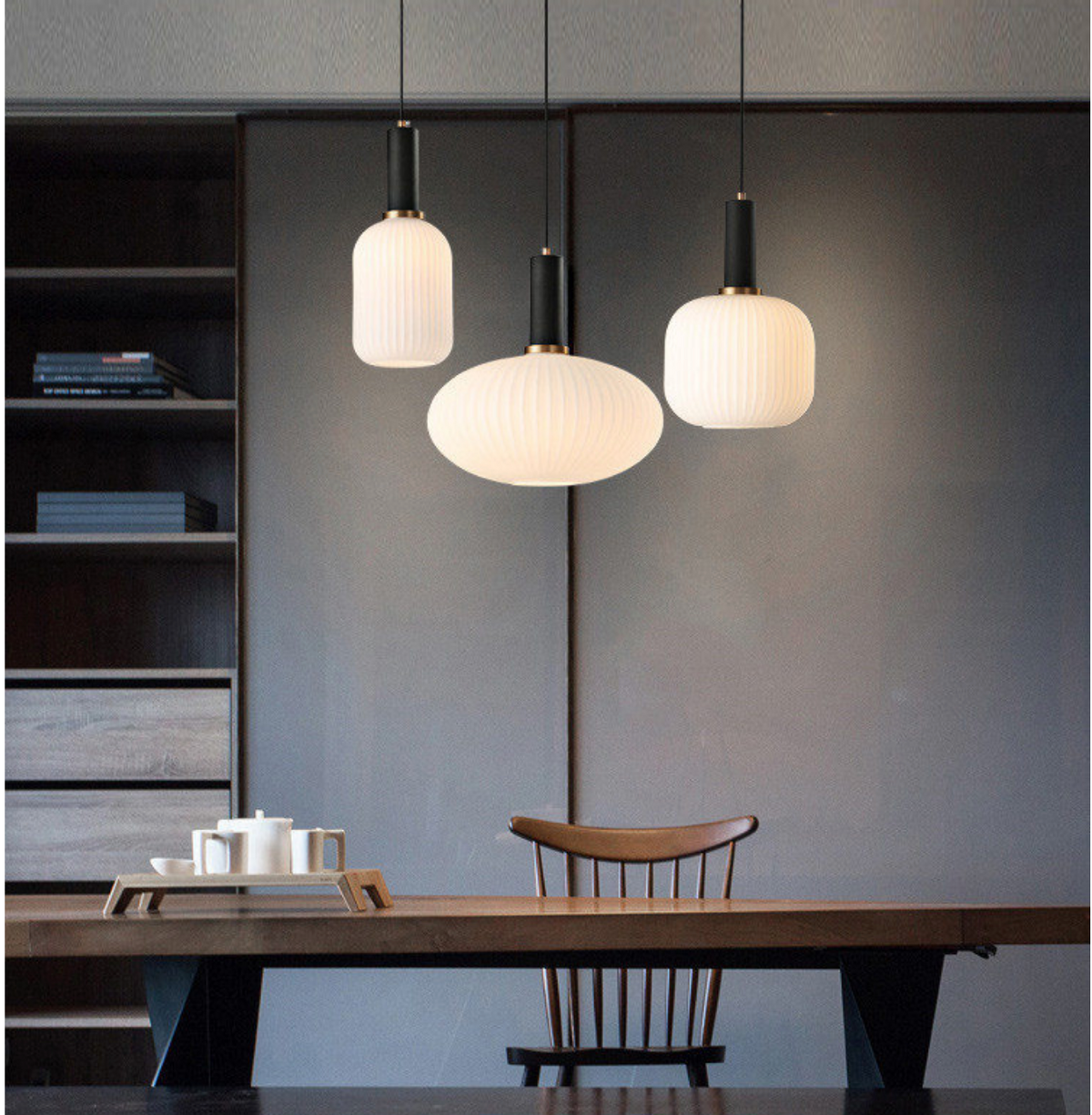 Vibrant Glass Pendant Light | Nordic-Inspired Design with Tinted Shades | Soft Ambient Illumination for Kitchen and Living Spaces