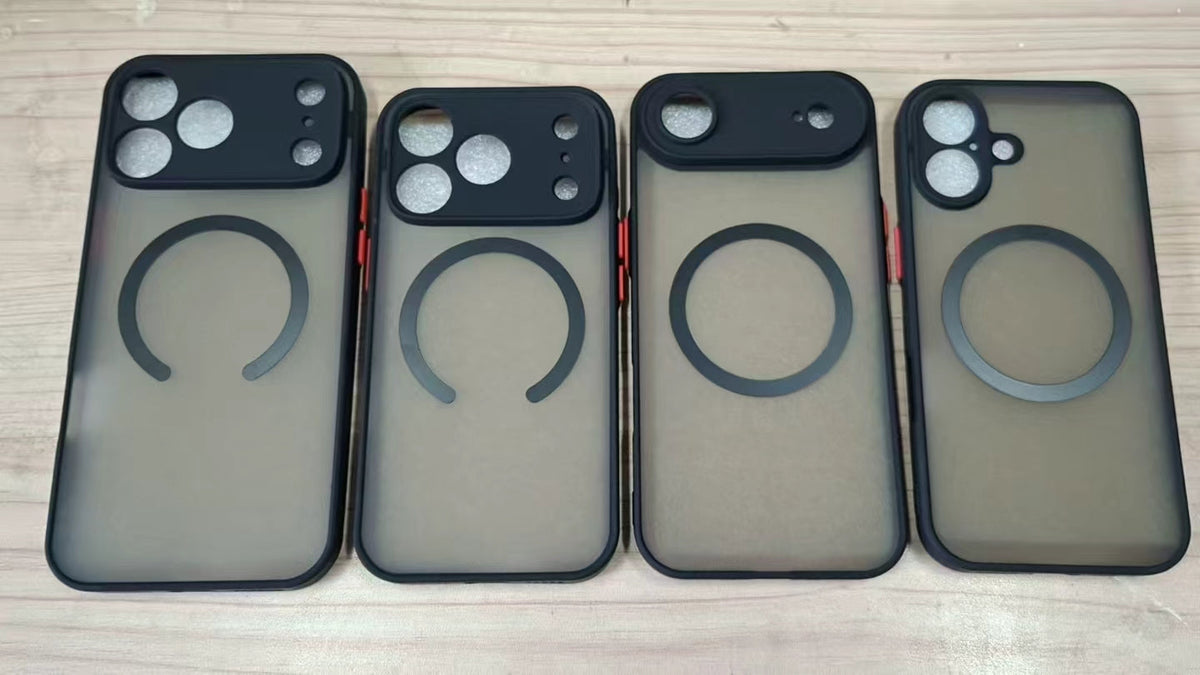 Magnetic Silicone iPhone Case with Raised Edge Protection & Wireless Charging – All Models 12 to 17