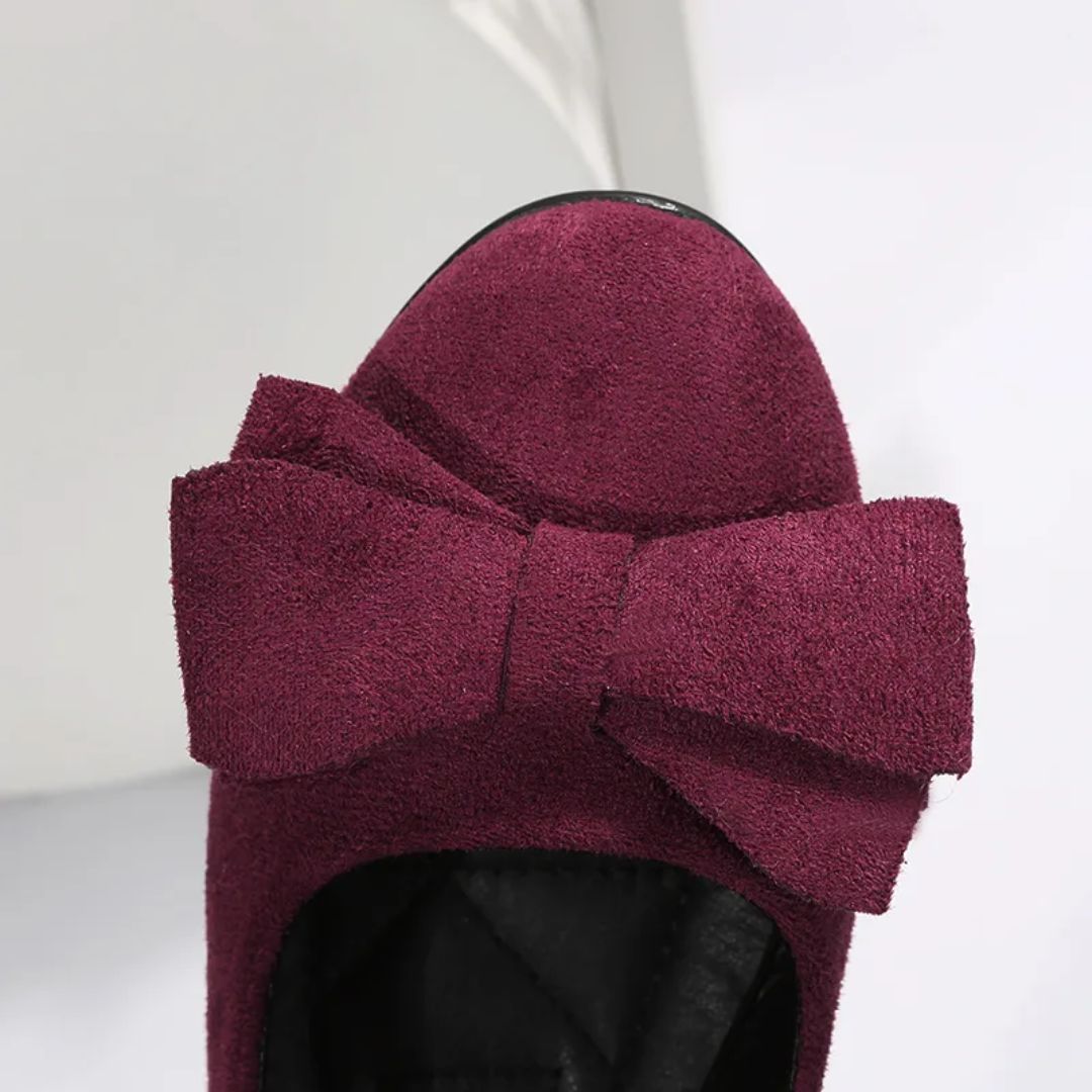 Women's Cushioned Ballet Flats with Arch Support – Lightweight Slip-On Shoes for All-Day Comfort