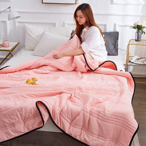 FrostSlumber | Couverture rafraîchissante pour la nuit avec technologie de refroidissement avancée | Tissu léger pour un sommeil réparateur