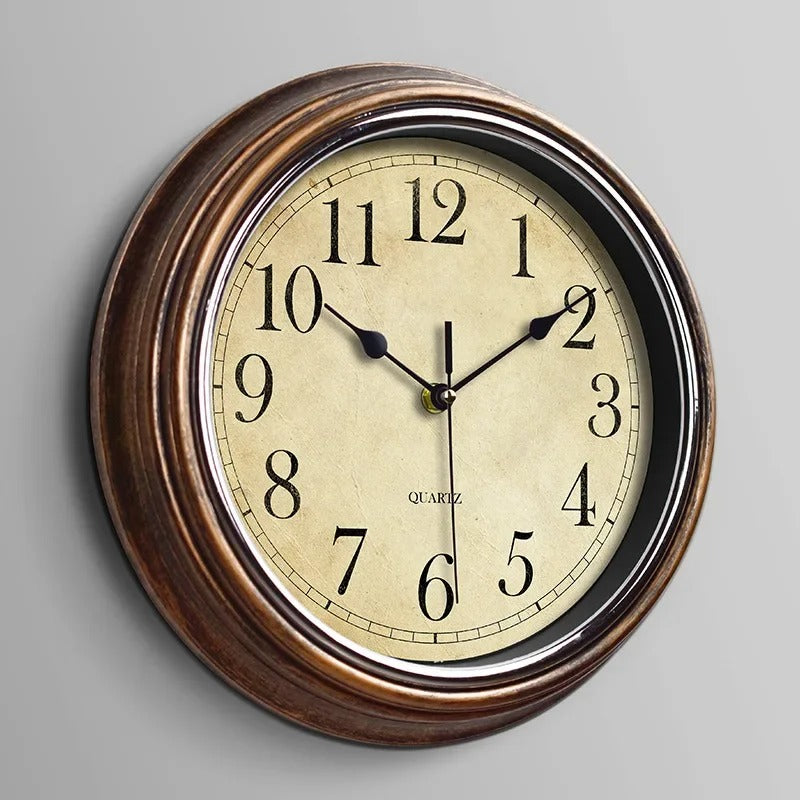 Classic Wooden Wall Clock with Silent Movement & Timeless Design | Perfect Home Decor
