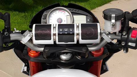 Haut-parleurs Bluetooth pour moto | Système audio haute performance avec amplificateur robuste | Design compact pour une expérience de conduite améliorée