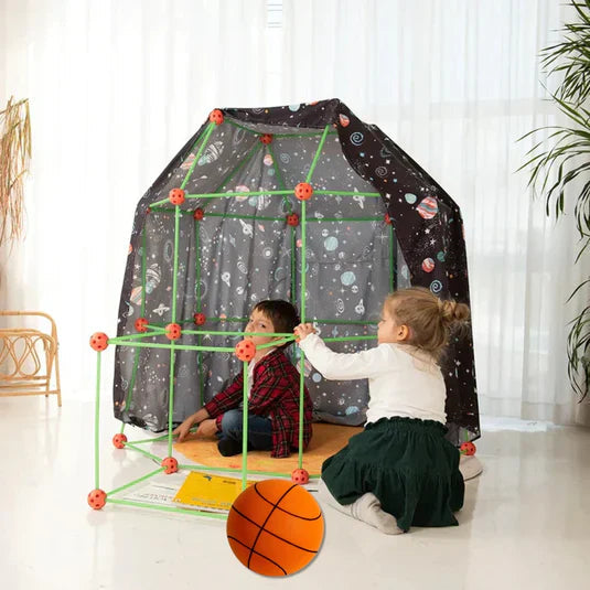 Kit de construction créatif pour enfants avec assemblage facile et pièce en forme de tente | Éveille l'imagination et l'aventure