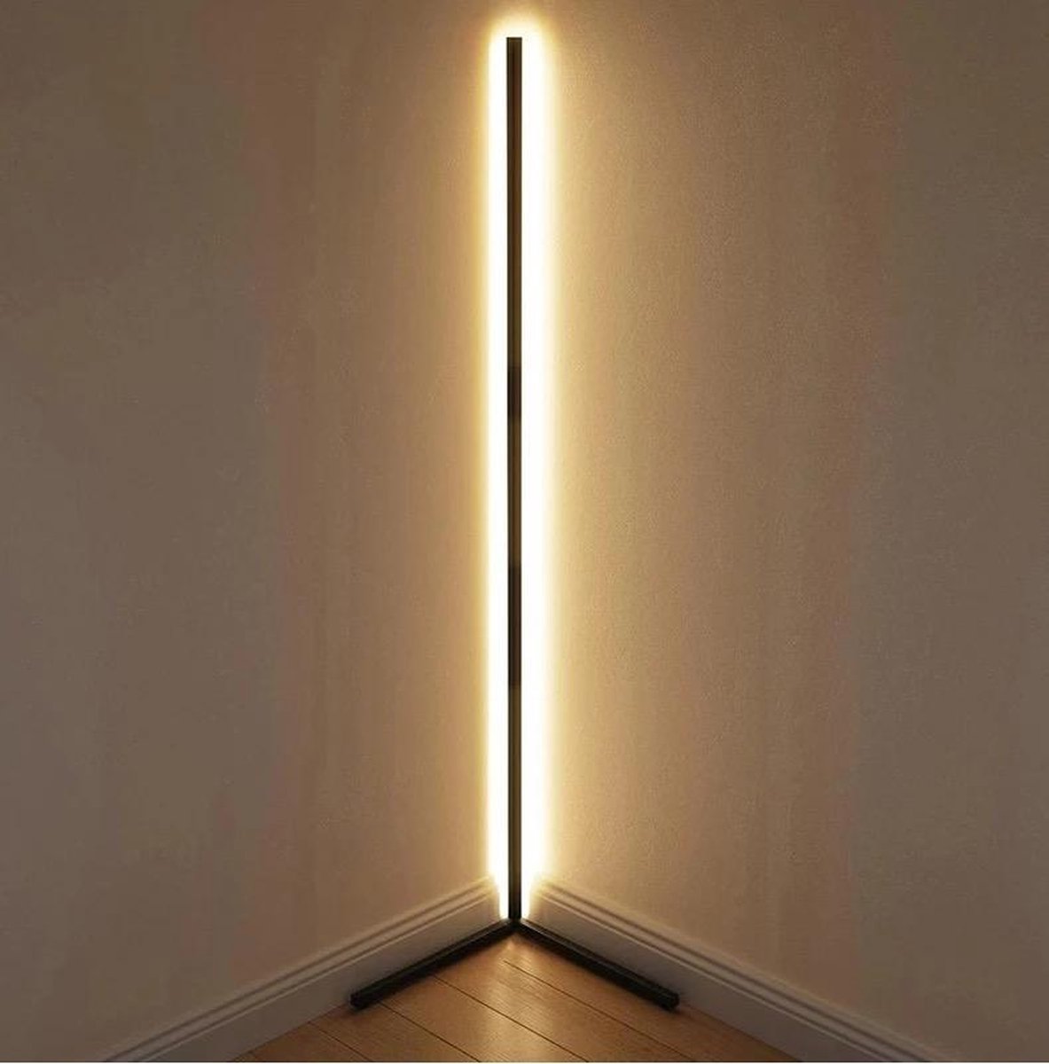Modern RGB LED Floor Lamp with Remote | Adjustable Warm White & Color Changing Standing Light for Living Room Corner & Home Ambiance | 24W