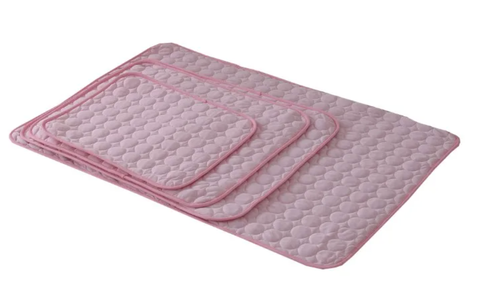 Tapis rafraîchissant pour animaux, coussin respirant en fibre thermorégulatrice pour chiens et chats, confort estival, portable, pour l'intérieur et l'extérieur, sans réfrigération