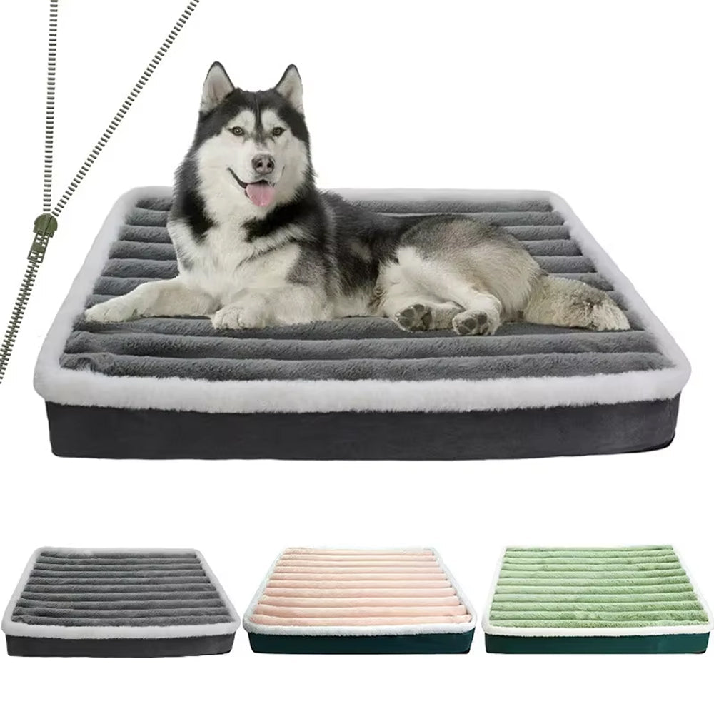Orthopedic Dog Bed with Egg Crate Foam & Washable Cover for Joint Support & Senior Pets