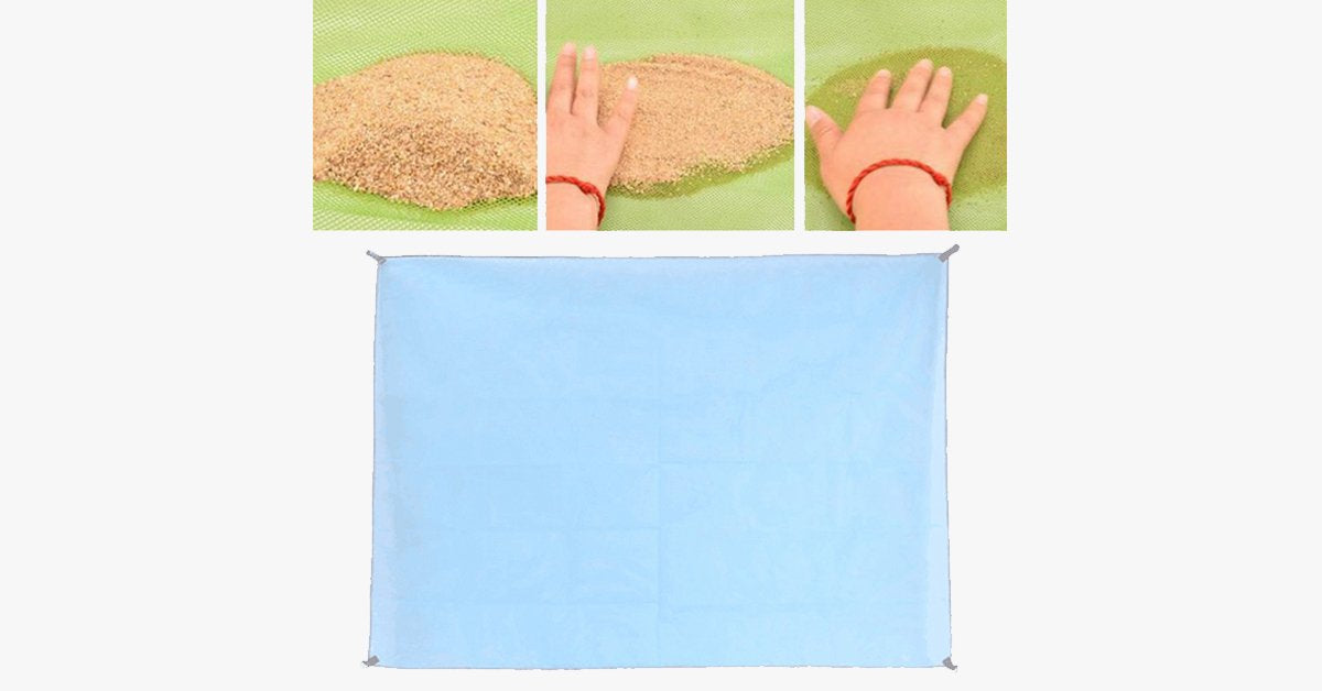 Tapis de plage compact anti-sable écoresponsable | Léger et durable pour vos aventures en plein air