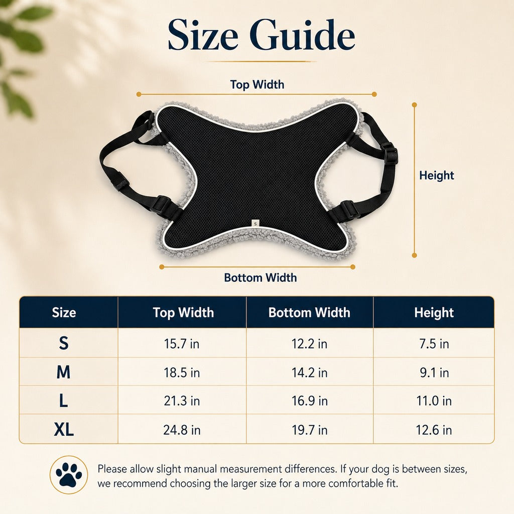 Ortekor Dog Lift Support Sling for Stairs & Walks - Adjustable Mobility Harness for Senior Dogs with Weak Legs