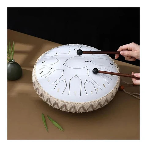 Tambour en acier pour soulager le stress, tambour à languettes en acier de 12 pouces avec 8 notes, instrument de percussion pour enfants et adultes