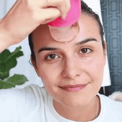 Facial Ice Roller Freezable Silicone Ergonomic Handle