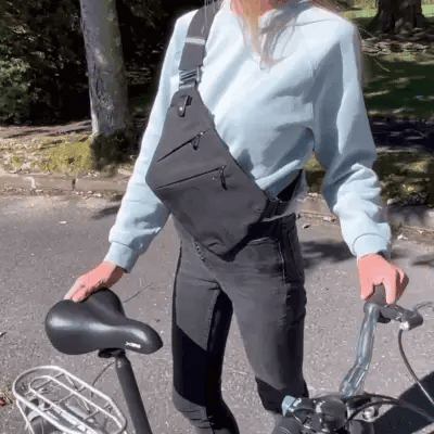 Sac à bandoulière, sangle anti-coupure et protection RFID