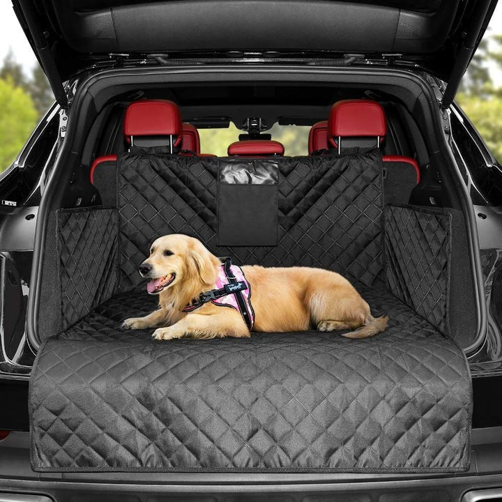 Voyage avec animaux | Housse de siège de coffre pour chien pour SUV avec conception résistante à l'eau | Installation facile pour une protection optimale