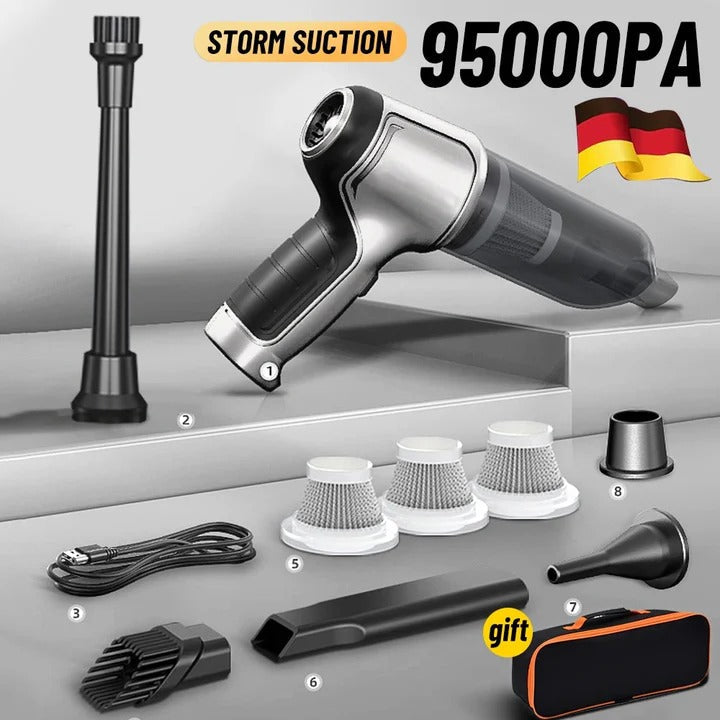 Efficient Cordless Vacuum Cleaner for Car Interior & Home with Intelligent Suction Control