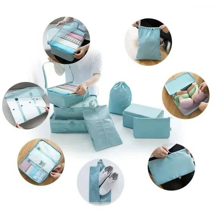 Organisateurs de Bagage Cubes, Set de Rangement 7 Pièces