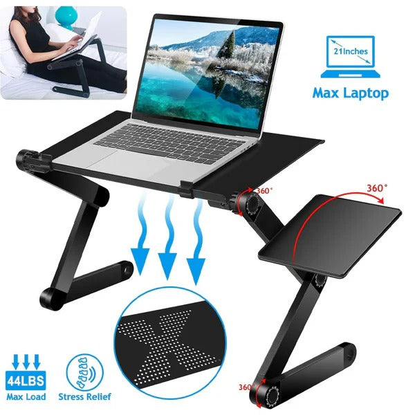 Support de table ajustable et compact pour ordinateur portable