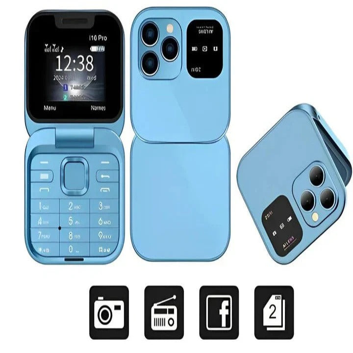 Téléphone portable Bluetooth double SIM compact