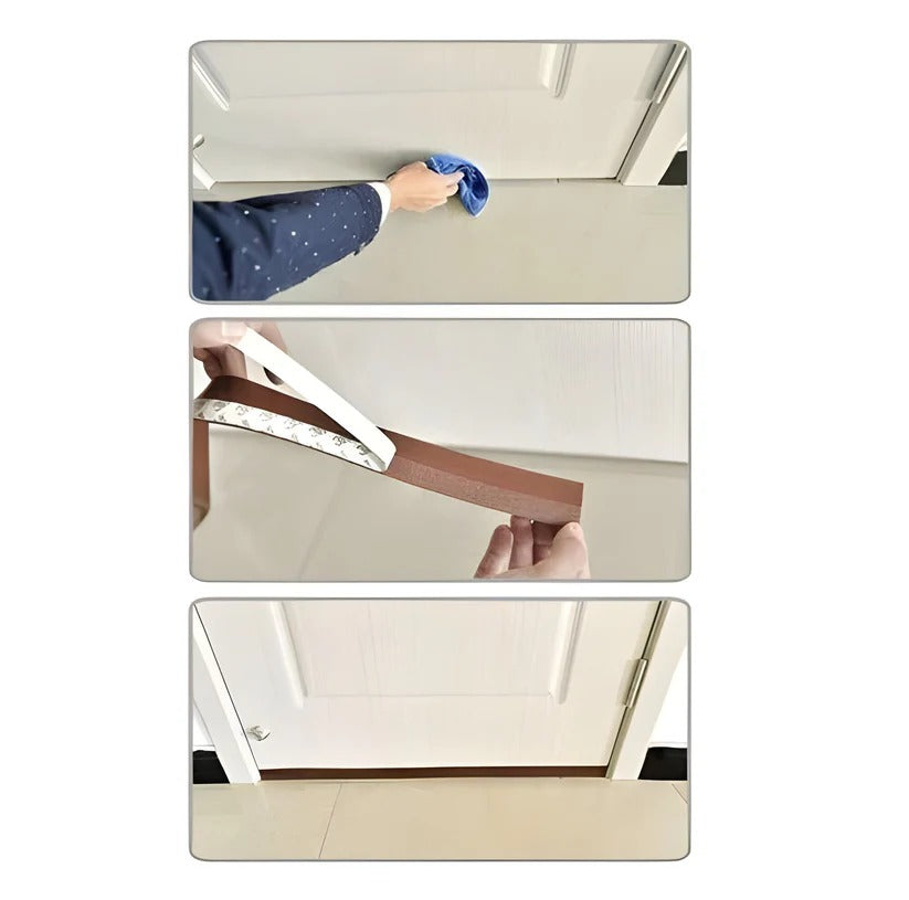 Bande d'étanchéité de porte pour l'intérieur et l'extérieur