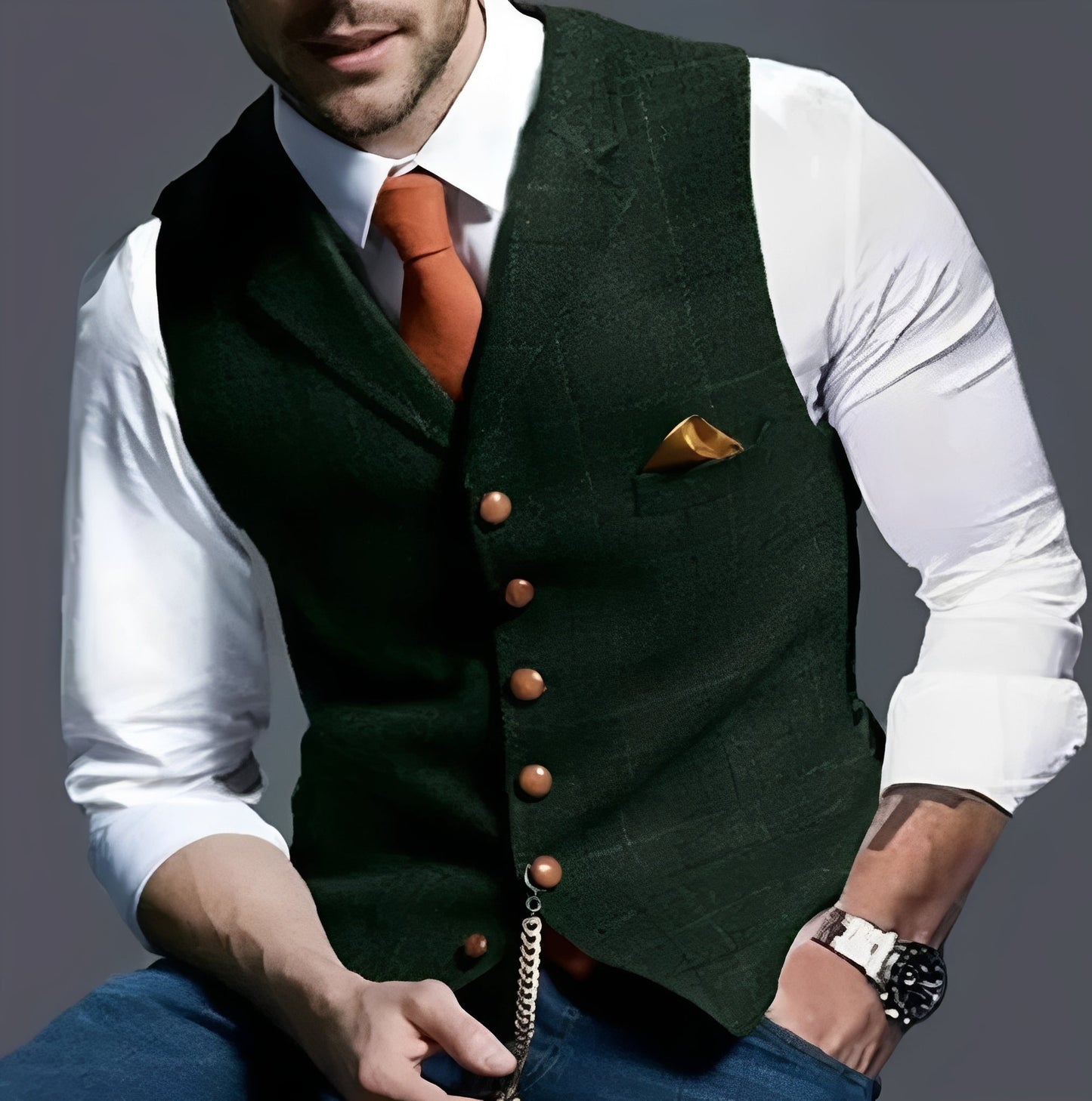 Gilet classique et élégant à la coupe ajustée