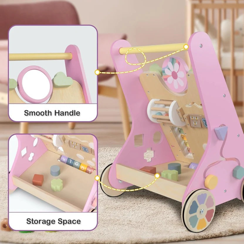 Trottinette et centre d'activités pour bébé