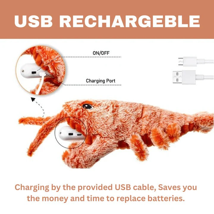 Jouet interactif pour chien Homard avec activation par capteur