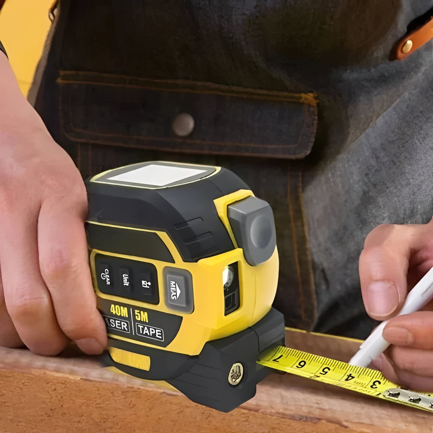 Télémètre laser de précision avec capteur infrarouge