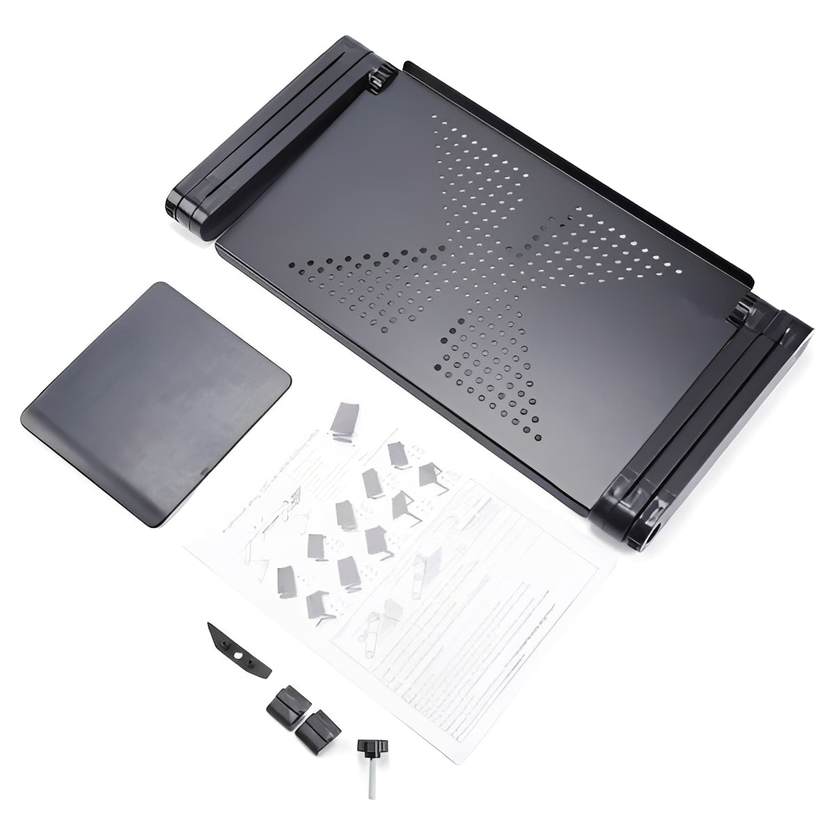 Support de bureau portable pliable pour ordinateur portable pour une visualisation confortable