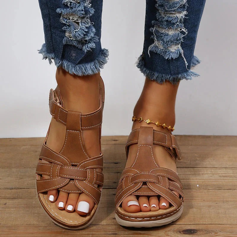 Sandales confortables pour femmes avec boucle réglable pour le soutien orthopédique