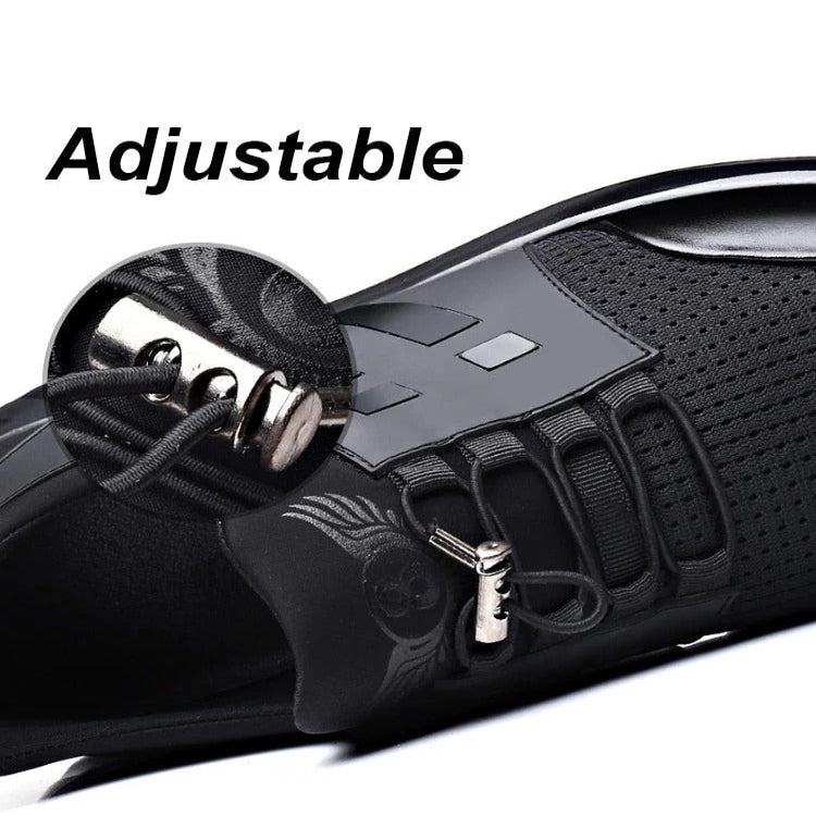 Chaussures en cuir confortables pour homme avec soutien de la voûte plantaire