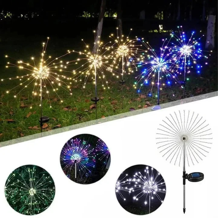 Guirlande solaire colorée de 60 LED