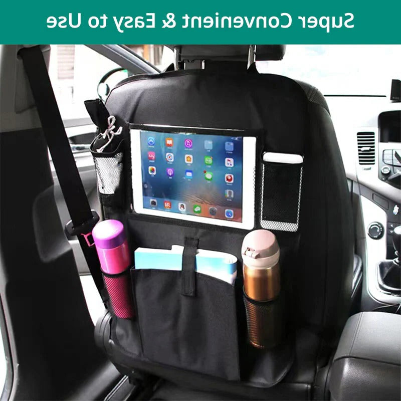 Rangement de siège arrière de voiture avec plusieurs poches