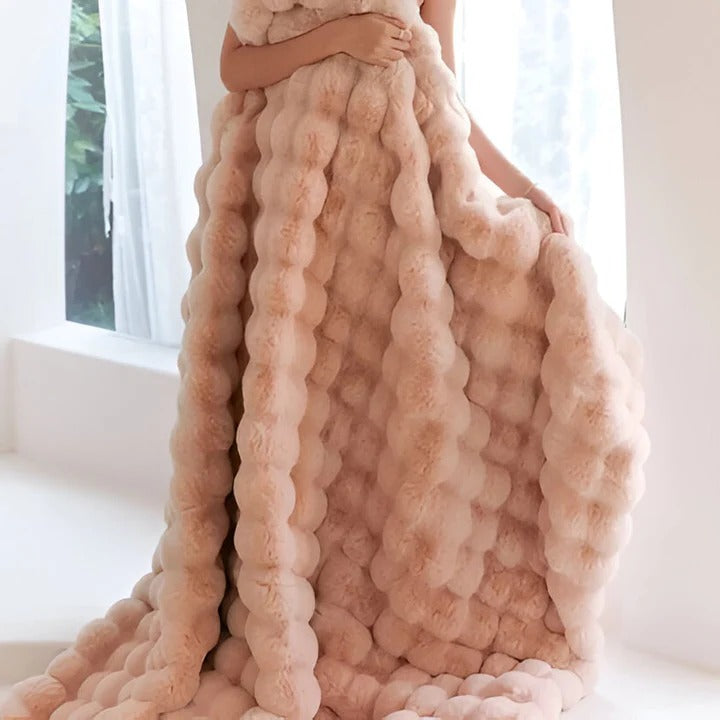 Jeté de couverture doux et douillet lavable en machine