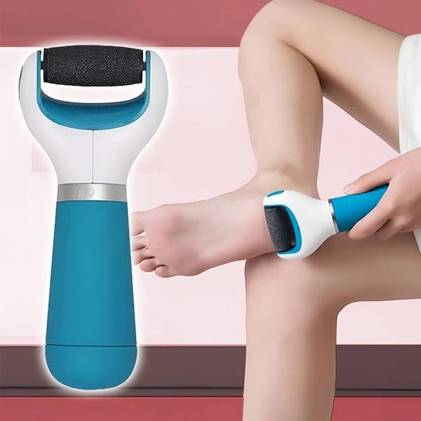 Éliminateur de callosités facile pour les pieds avec tête rotative douce