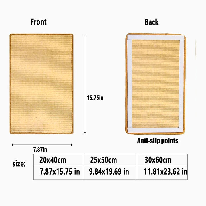Tapis griffoir durable avec protecteur de tapis