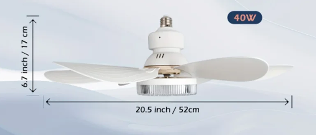 Fleur élégante | Ventilateur de plafond moderne avec télécommande et lumières LED | Fandelier décoratif stylé